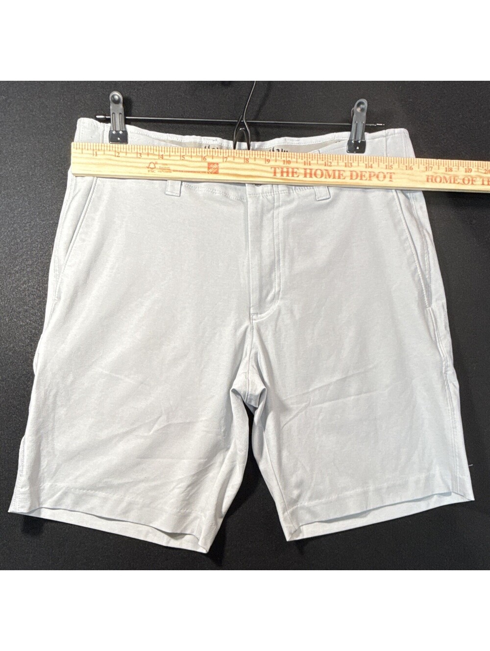 Callaway Men's Golf Shorts Gray 32W 9" Inseam Flat Front Poly/Elastane
